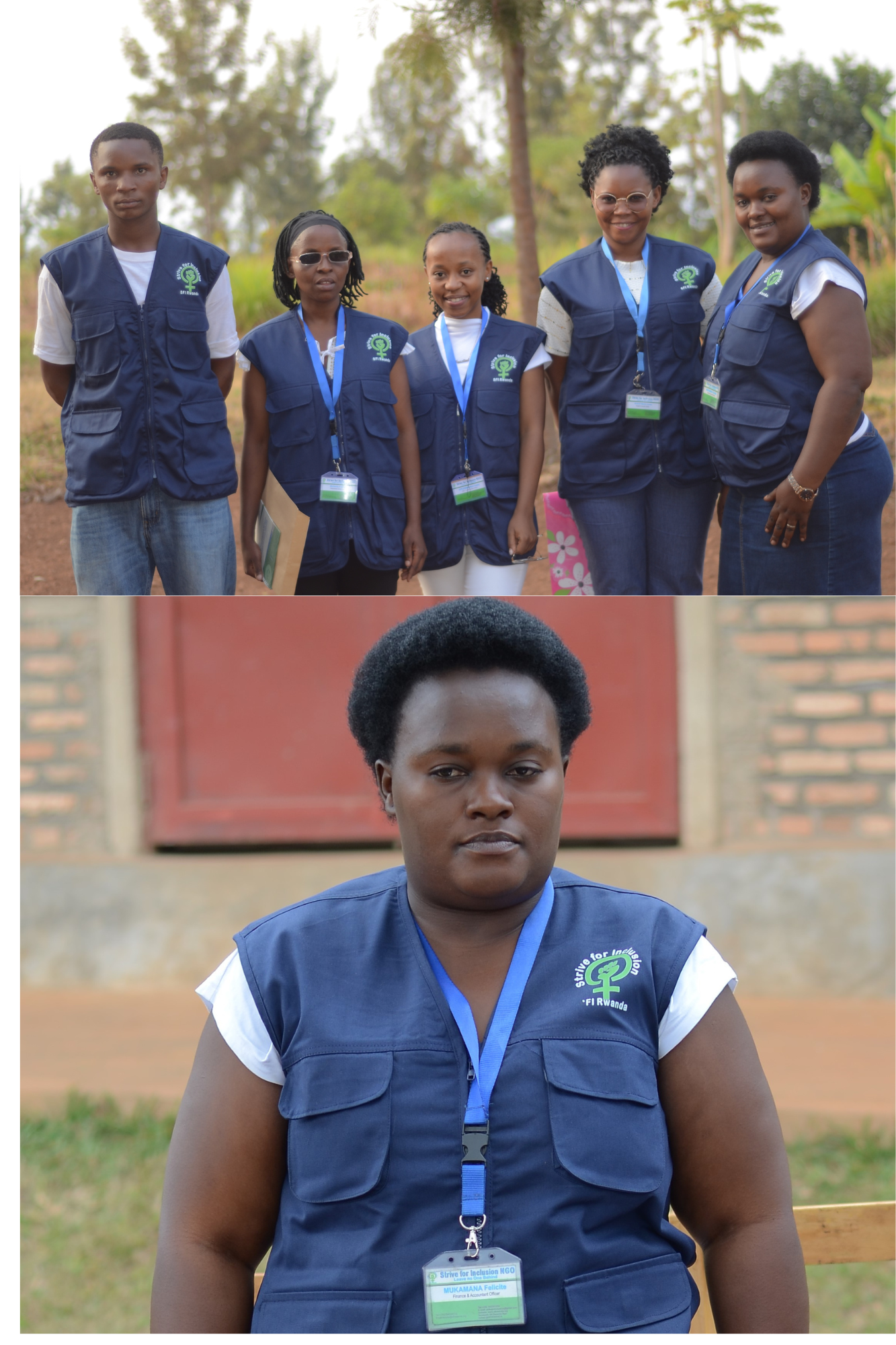 Staff at field